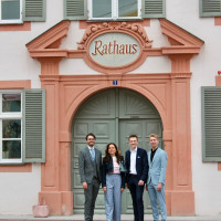 v.l. Leon Kozica, Barbara Brunner, Georg Bauernfeind, Benedikt Klingbeil